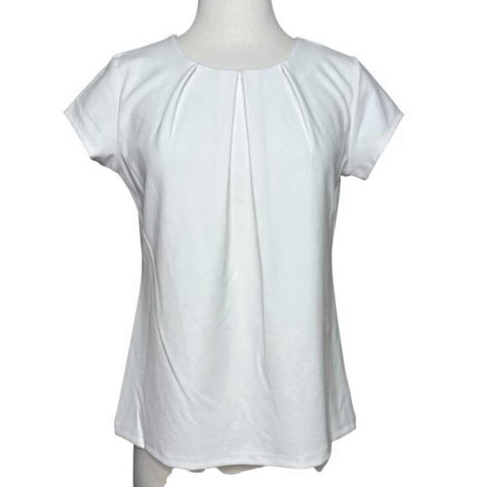 Liz Claiborne Solid White Blouse Size Extra Small